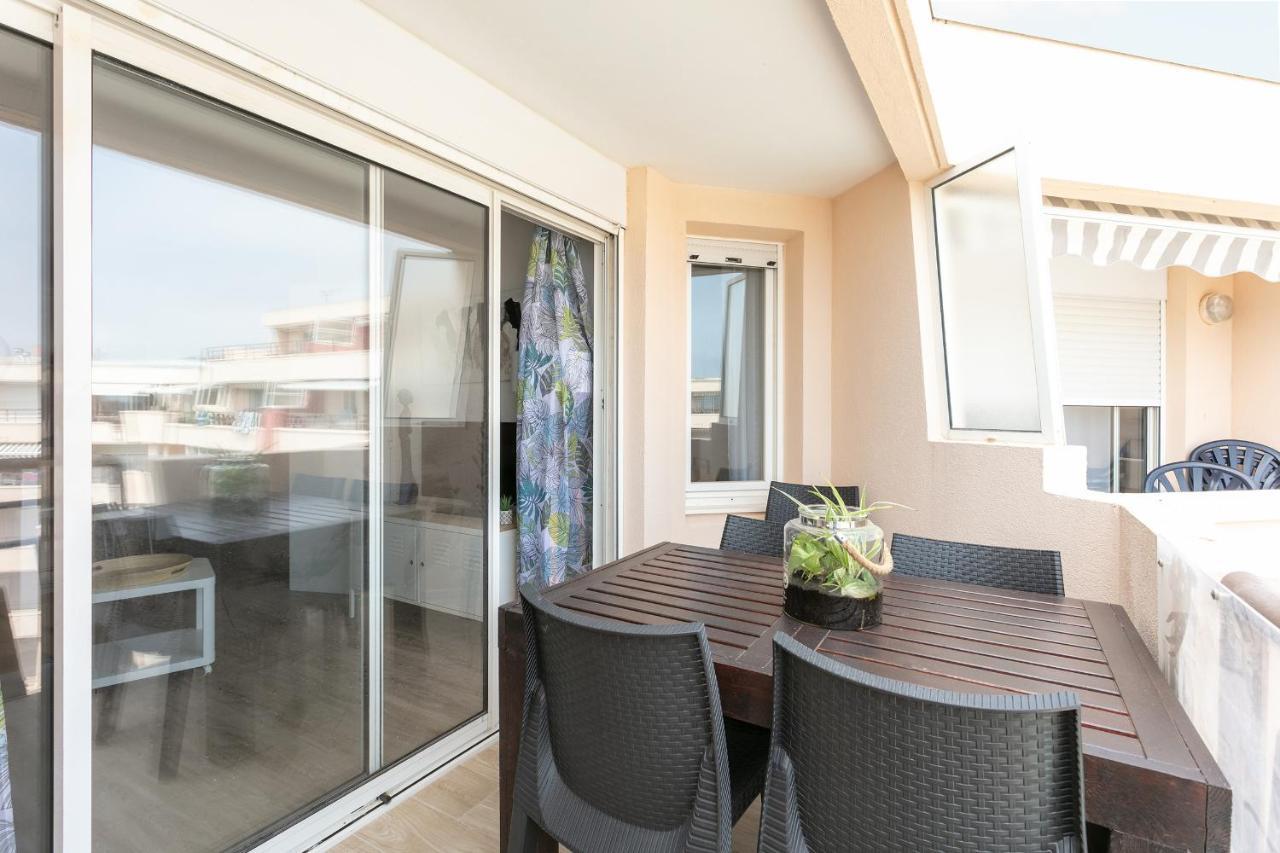 Appartement T3 Terrasse Vue Sur Mer, Piscine, Parking, Wifi Et Clim Сет Экстерьер фото