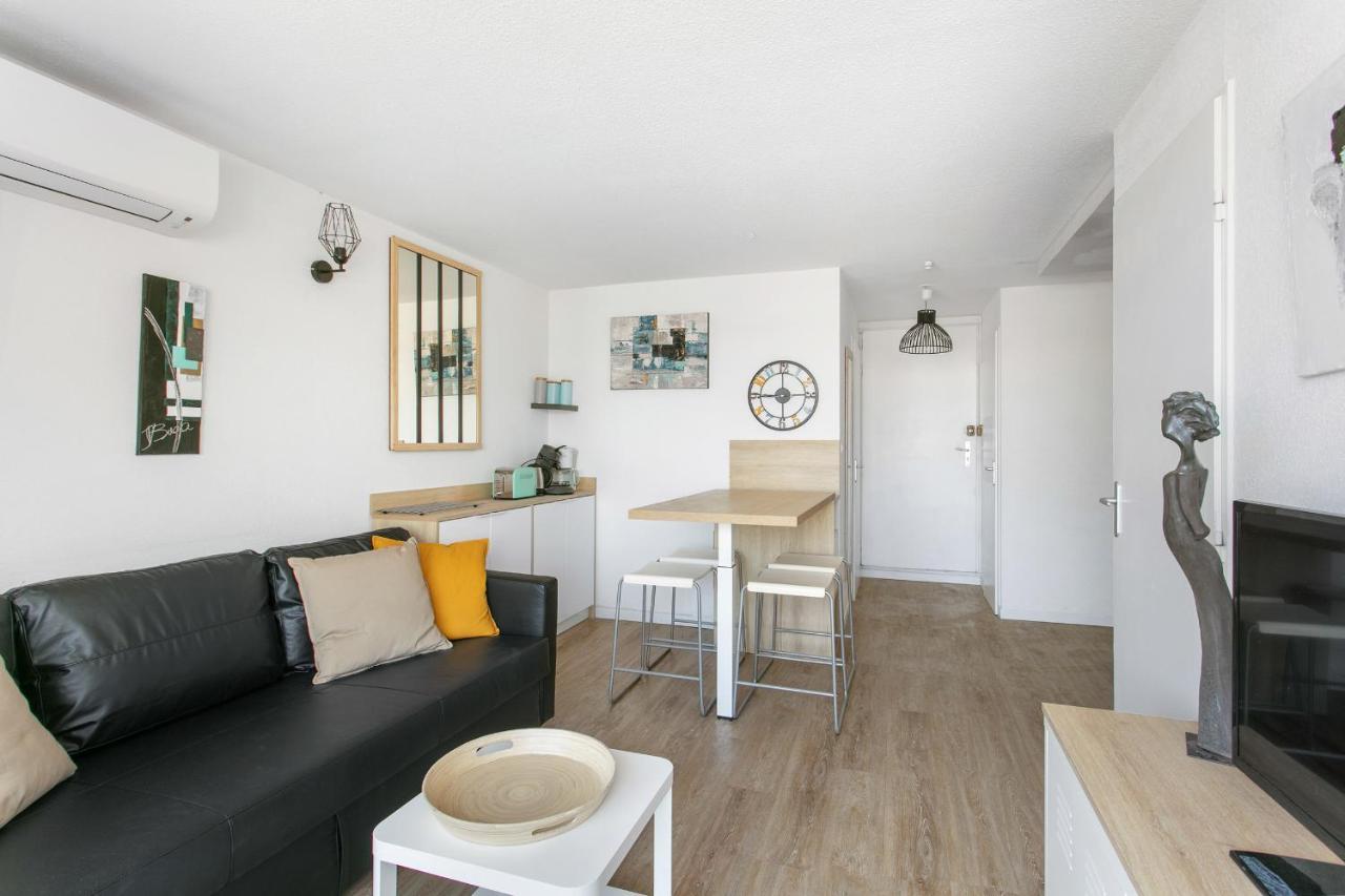 Appartement T3 Terrasse Vue Sur Mer, Piscine, Parking, Wifi Et Clim Сет Экстерьер фото